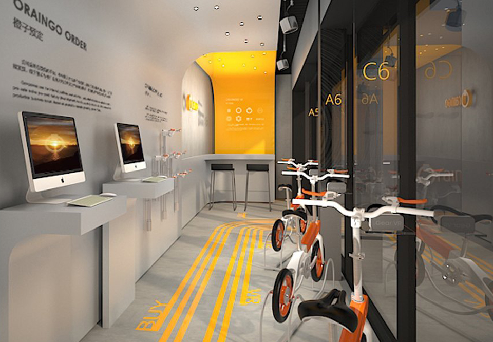上海橙子智能单车体验馆